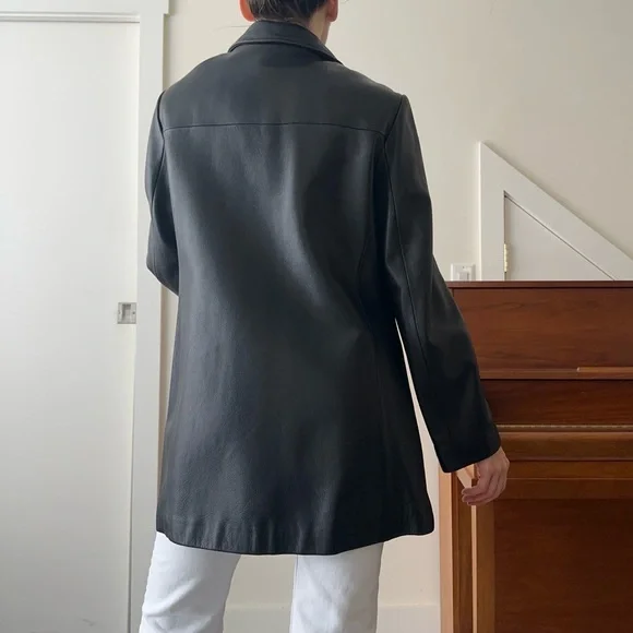 Danier Women's Black Leather Jacket - Picture 3 of 5